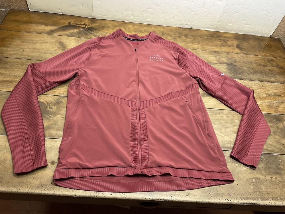 Nike Element Dri-FIT Full-Zip Running Division Jacket DD4929-661 Mens Cedar Red